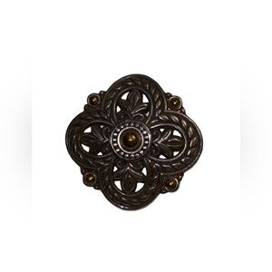 Silver Tone Stamped Brighton Brooch